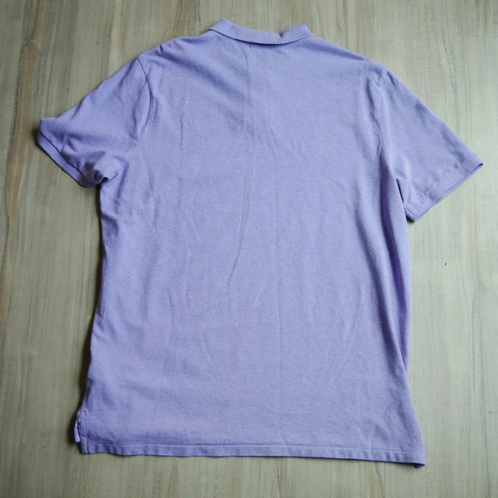 Polo Ralph Lauren Mens XL Classic Fit Lavender Purple Cotton Mesh Polo Shirt